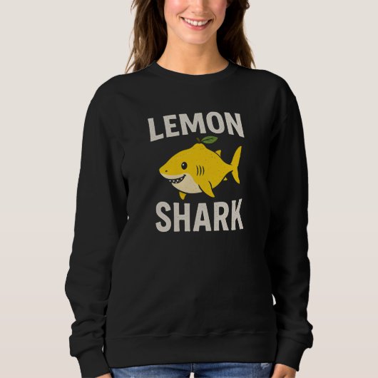 Sweatshirt Requin citron (Devant)