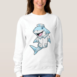 Sweatshirt Requin comme infirmière avec manteau
