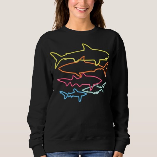 Sweatshirt Requin Dit Juste Fille | Amateurs de requins Desig (Devant)