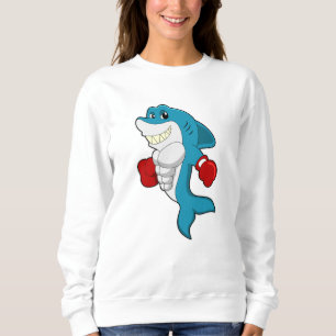 Sweatshirt Requin en boîte avec gants de boxe