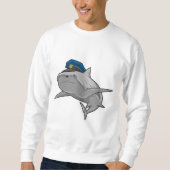Sweatshirt Requin en tant que policier Police (Devant)