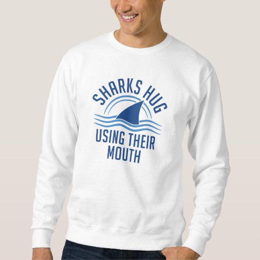 Sweatshirt Requins Enlacés En Utilisant Leur Bouche (Devant)