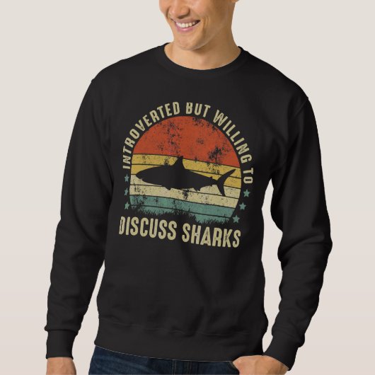 Sweatshirt Requins vintages introduits requins requins (Devant)