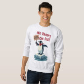 Sweatshirt Résistez À La Manifestation De Pingouins - Pas De (Devant entier)