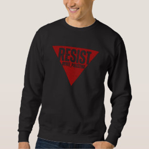 Sweatshirt Résistez au mot avec résistance inversée au triang
