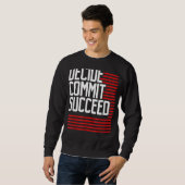 Sweatshirt Résolution De L'Aptitude À L'Exercice Décider De C (Devant entier)