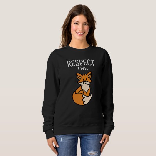 Sweatshirt Respect The Fox Kids Fox (Devant entier)