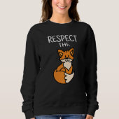 Sweatshirt Respect The Fox Kids Fox (Devant)