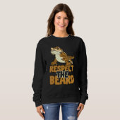 Sweatshirt Respecter La Barbe Dragon Lizard (Devant entier)