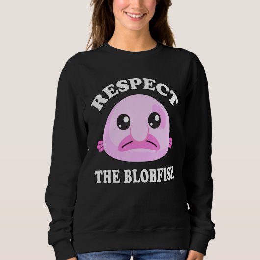 Sweatshirt Respectez Le Mème Blobfish Blobfish (Devant)