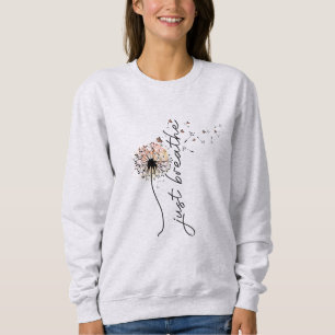 Sweatshirt Respirer le papillon Dandelion Inspiration Yoga