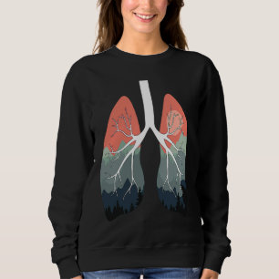 Sweatshirt Respirez l'air pur Poumon Amour Jour de la Terre V
