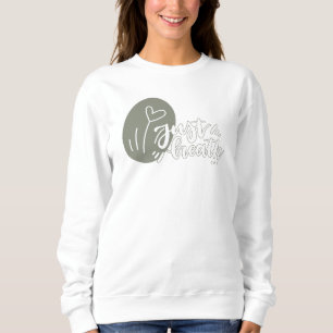 Sweatshirt Respirez simplement la citation inspirante Floral