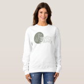 Sweatshirt Respirez simplement la citation inspirante Floral (Devant entier)