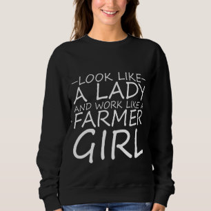 Sweatshirt Ressemble À Une Dame Et Travaille Comme Une Fille