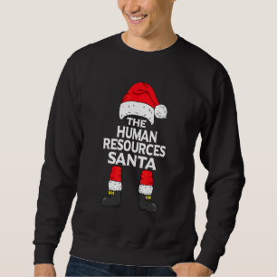 Sweatshirt Ressources Humaines Santa Groupe de Famille Corres