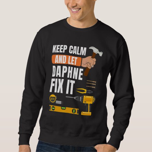 Sweatshirt Restez Calme Et Laissez Daphne Le Corriger Handyma (Devant)