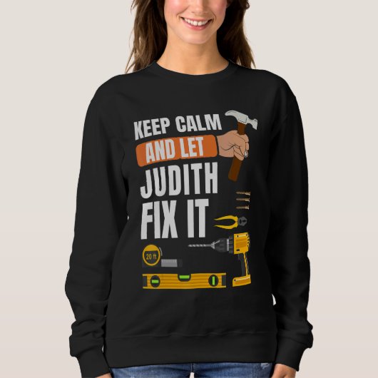 Sweatshirt Restez Calme Et Laissez Judith Corriger Il Handyma (Devant)