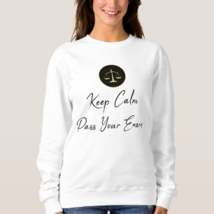 Sweatshirt Restez calme et passez vos examens de droit