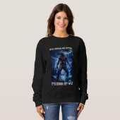 Sweatshirt Restez Derrière Moi Kitten Cringy Werewolf Mème Cr (Devant entier)