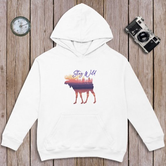 Sweatshirt Restez en forme d'orignal sauvage