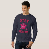 Sweatshirt Restez tel que vous êtes (Devant entier)