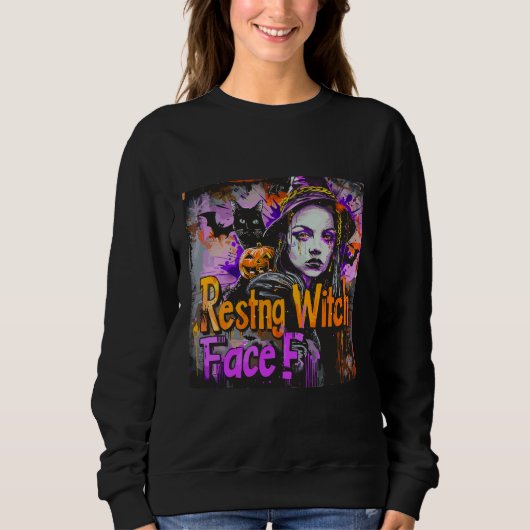 Sweatshirt Resting Witch Face | ExDesigner | Halloween (Devant)