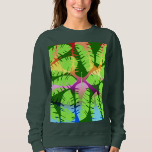 SWEATSHIRT RÉSUMÉ BOTANIQUE FEUILLES DE BANANIER