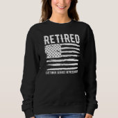 Sweatshirt Retired Customer Service Representative Profession (Devant)