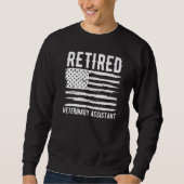 Sweatshirt Retired Veterinary Assistant Profession American F (Devant)