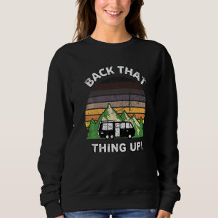 Sweatshirt Retour à ça Camper RV mème Camping Van Tra