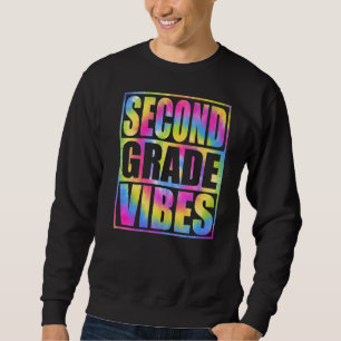 Sweatshirt Retour à l'école 2e année Vibes Premier jour ensei