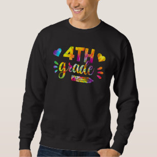 Sweatshirt Retour À L'École 4e Année Premier Jour De L'École