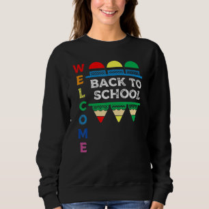 Sweatshirt Retour À L'École Accueil Premier Jour De L'École C