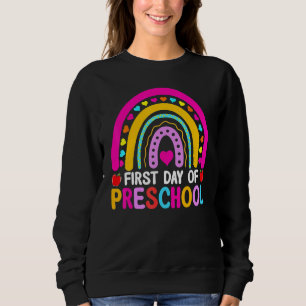 Sweatshirt Retour à l'école Arc-en-ciel Joyeuse première jour