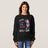 Sweatshirt Retour à l'école Attention 7e année j'arrive Licor (Devant entier)