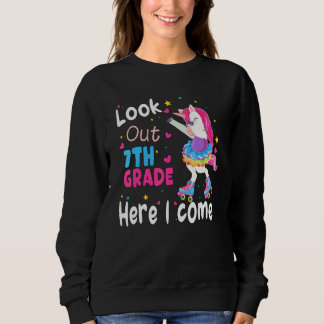 Sweatshirt Retour à l'école Attention 7e année j'arrive Licor