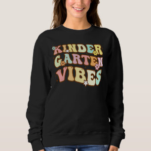 Sweatshirt Retour à l'école Maternelle Vibes Groovy Rétro Thé