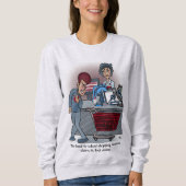 Sweatshirt Retour À L'École Shopping Femmes (Devant)