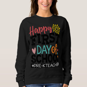 Sweatshirt Retour À L'Équipe D'École Pre K Squad Pour Enseign