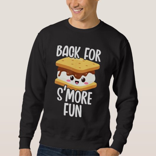 Sweatshirt Retour pour la Fun Marshmallow de grillade de camp (Devant)