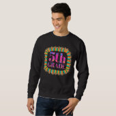 Sweatshirt Retourner À L'École Type Dye 5e Classe (Devant entier)