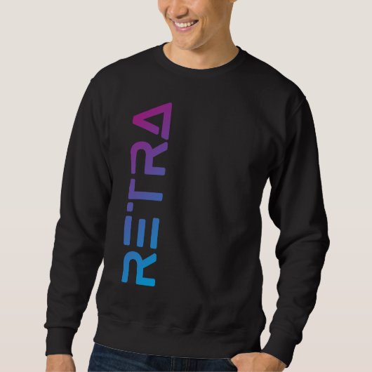 Sweatshirt Retra dégradant masculin (Devant)
