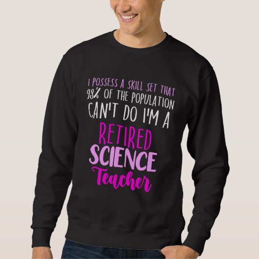Sweatshirt Retraite de l'école d'enseignement des sciences à (Devant)