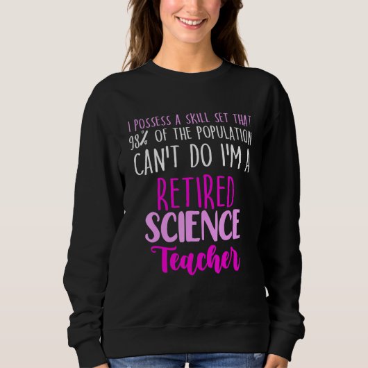 Sweatshirt Retraite de l'école d'enseignement des sciences à (Devant)