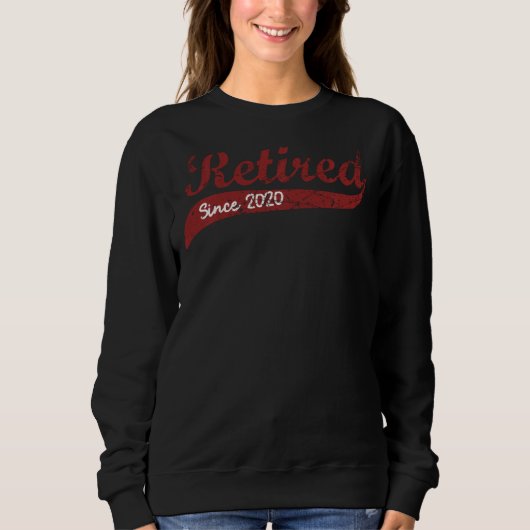 Sweatshirt Retraité depuis 2020 Grunge Style (Devant)