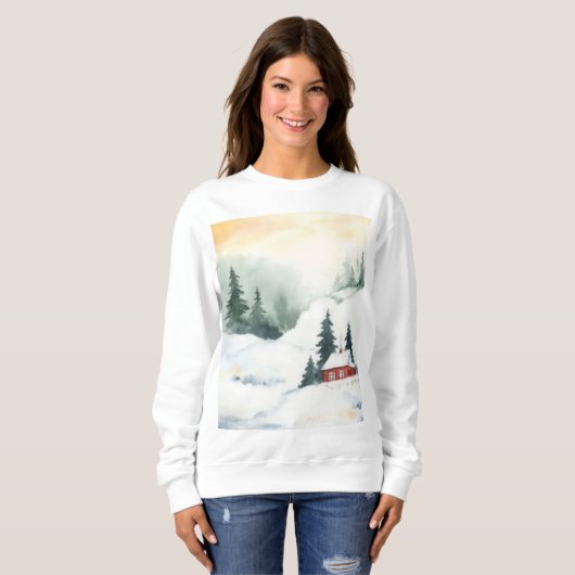 Sweatshirt Retraite des Cabines d'hiver (Devant entier)