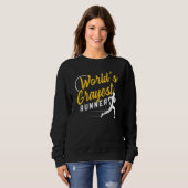 Sweatshirt Retraite du coureur le plus gris pour le coureur (Devant entier)