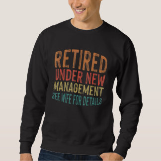 Sweatshirt Retraite Femmes Hommes Retraité Vintage Qui part à