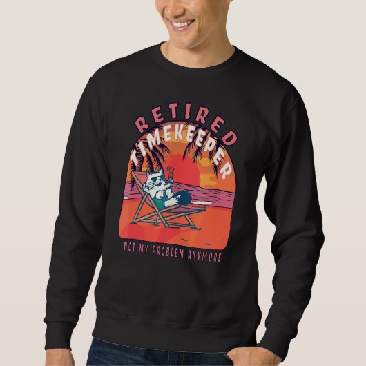 Sweatshirt Retraité Timekeeper Retraite Vintage (Devant)